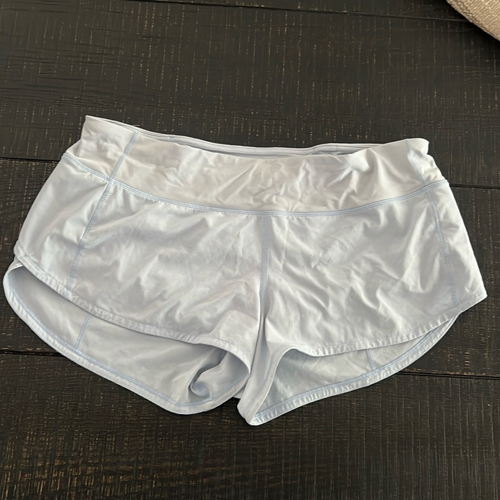Light blue speed up shorts size 8 regular